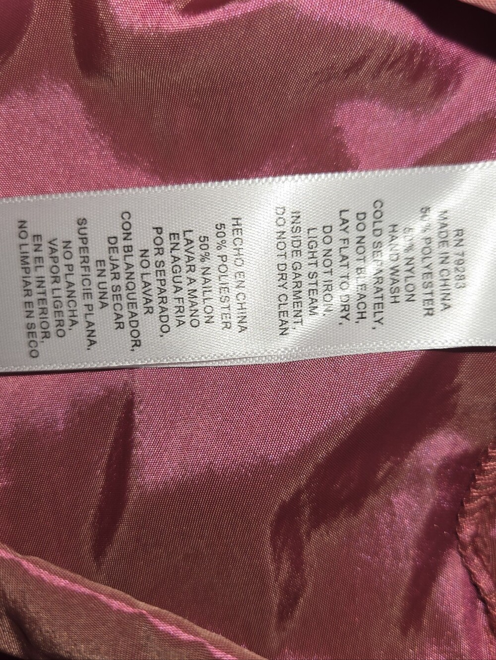 Alex Evenings Shimmery Rose Pink Satin Draped Blazer NWT 3X - Picture 7 of 8
